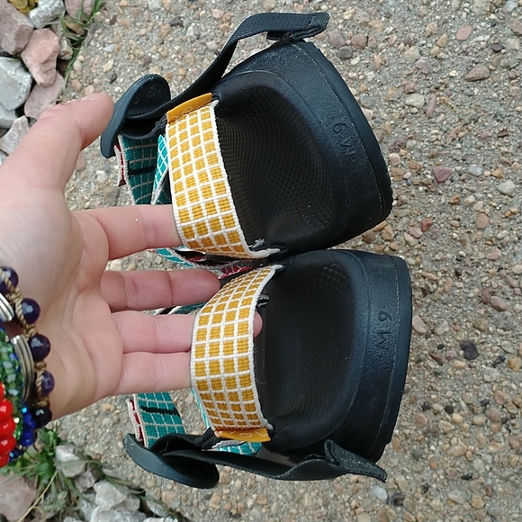 Chaco x Topo designs sandals mega Z/ Cloud colorful strap waterproof hiking - Picture 6 of 11